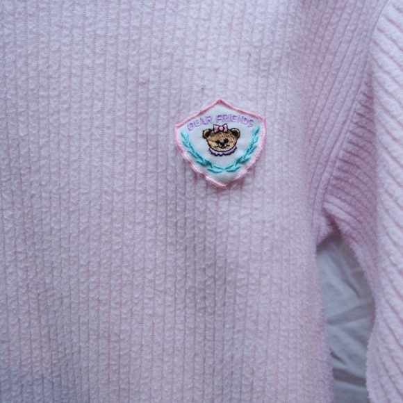 Bees and Jam Vintage Girls Soft Pink Nightie with Teddy Bear Logo - size 14 - Picture 5 of 7